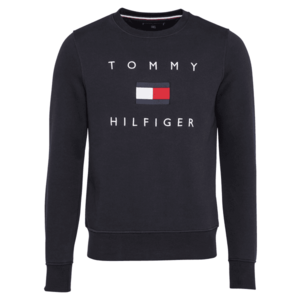TOMMY HILFIGER Bluză de molton alb / navy / roșu imagine