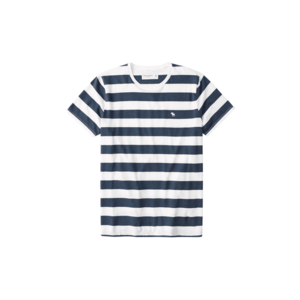 Abercrombie & Fitch Tricou navy / offwhite imagine