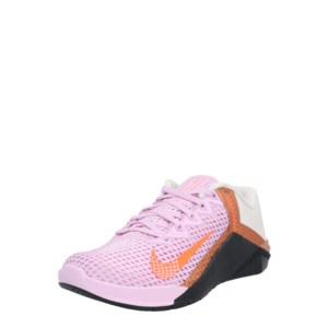 NIKE Pantofi sport 'METCON 6' negru / roz / portocaliu închis / alb imagine
