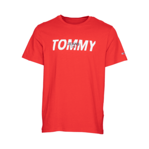 Tommy Jeans Tricou roșu / alb / navy imagine