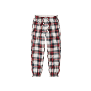 Abercrombie & Fitch Pantaloni de pijama alb / roșu / negru imagine