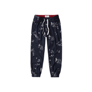 Abercrombie & Fitch Pantaloni de pijama navy / alb imagine