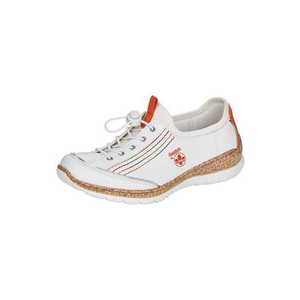 RIEKER Pantofi cu șireturi sport alb / culori mixte / roșu imagine
