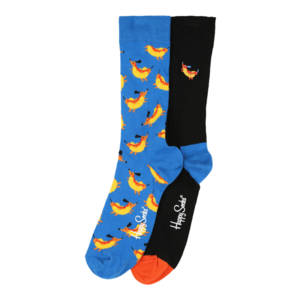 Happy Socks Șosete albastru / negru / galben / portocaliu imagine