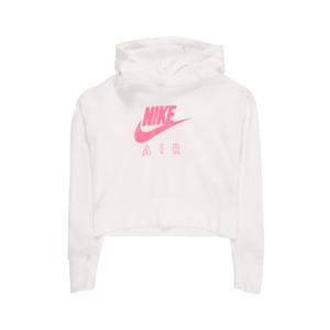 Nike Sportswear Bluză de molton roz / alb imagine