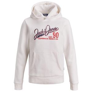 Jack & Jones Junior Bluză de molton alb / roșu / negru imagine