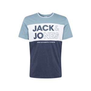 JACK & JONES Tricou 'ARID' albastru porumbel / alb / albastru închis imagine