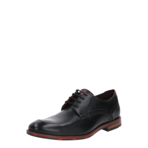 LLOYD Pantofi cu șireturi 'DENOS' negru / roşu închis imagine