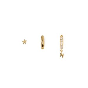 Orelia Set de bijuterii 'Star & Lightning Ear Party' auriu imagine