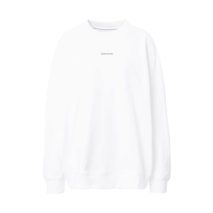 Calvin Klein Jeans Curve Bluză de molton alb / negru imagine