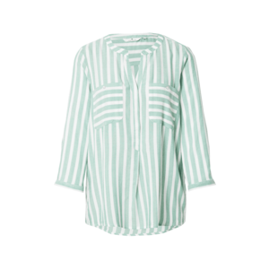 TOM TAILOR Bluză alb / verde mentă imagine