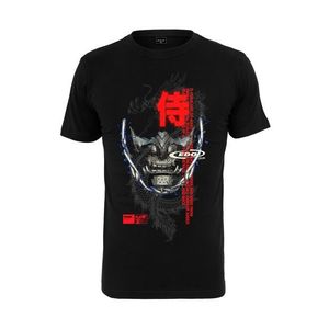 Mister Tee Tricou 'Samurai' negru / roșu deschis / albastru / alb / gri imagine