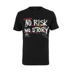 Mister Tee Tricou 'No Risk No Story' negru / alb / roșu / oliv imagine