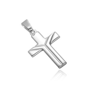 Pandantiv argint 925 - cruce cu crestături în Y imagine