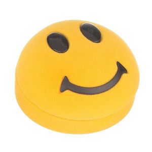 Cutie pentru cercei – față zâmbăreață galbenă imagine