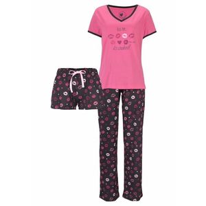 VIVANCE Pijama roz închis / negru imagine
