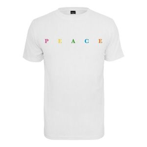 Mister Tee Tricou 'Peace' alb / culori mixte imagine