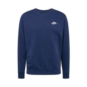Nike Sportswear Bluză de molton albastru marin / alb imagine