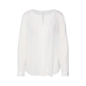 TOM TAILOR Bluză 'blouse with V-neckline' alb imagine