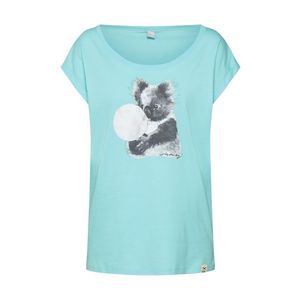 Iriedaily Tricou 'Koala Bubble' albastru deschis / alb / negru imagine