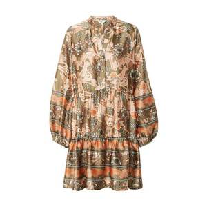 OBJECT Rochie tip bluză culori mixte / maro imagine