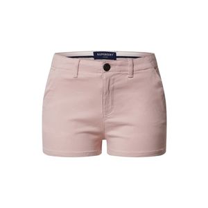 Superdry Pantaloni eleganți roz imagine