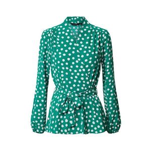Dorothy Perkins Bluză 'WRAP TOP' verde / alb imagine