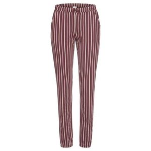 LASCANA Pantaloni de pijama bej / roșu bordeaux imagine