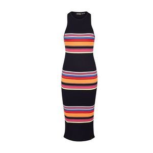 Superdry Rochie 'STRIPE MIDI DRESS' culori mixte / negru imagine