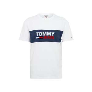 Tommy Jeans Tricou albastru închis / alb / roșu imagine
