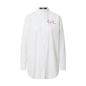 Karl Lagerfeld Bluză alb / gri imagine