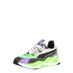 PUMA Sneaker low mov / verde neon / negru / gri deschis imagine