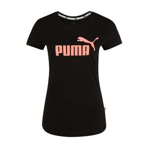 PUMA Tricou 'ESS+ Metallic' negru / coral imagine