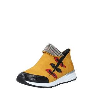 RIEKER Papuci de casă alb / galben muștar / negru / roșu deschis / galben miere imagine