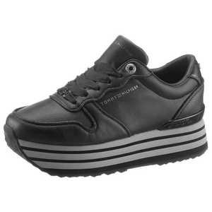TOMMY HILFIGER Sneaker low negru / argintiu imagine