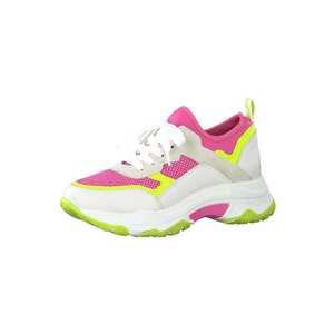 MARCO TOZZI Sneaker low galben neon / alb / roz neon imagine