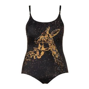 Ulla Popken Costum de baie întreg 'Giraffe' culori mixte / negru imagine