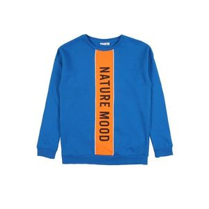 NAME IT Bluză de molton portocaliu / albastru royal imagine