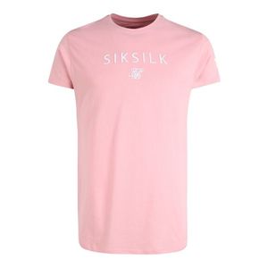 SikSilk Tricou 'Steve' alb / roz imagine