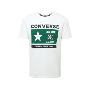 CONVERSE Tricou 'HERITAGE' offwhite / verde / navy imagine