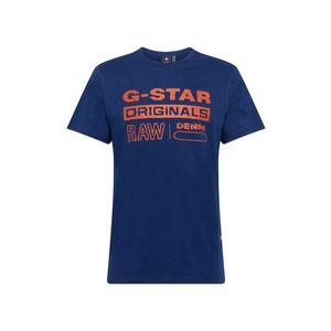 G-Star RAW Tricou albastru închis / roșu orange imagine
