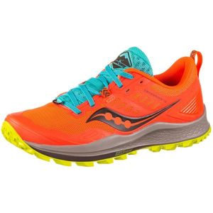 saucony Sneaker de alergat 'Peregrine 10' portocaliu neon / turcoaz / alb / negru imagine