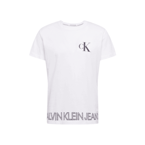 Calvin Klein Jeans Tricou 'OUTLINE' alb / negru imagine