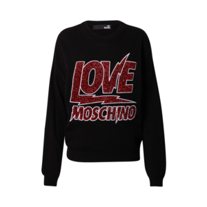 Love Moschino Bluză de molton roșu / negru imagine