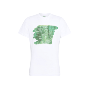 bleed clothing Tricou 'Schwamma' alb / jad / verde iarbă imagine