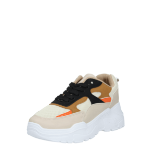 GLAMOROUS Sneaker low 'FW6895 CR' alb / bej / bej deschis / portocaliu imagine