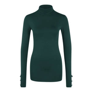 Dorothy Perkins (Tall) Tricou 'TALL FOREST GREEN VISCOSE ROLL NECK TOP' verde imagine