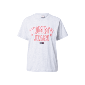 Tommy Jeans Tricou gri / roz / roșu / navy / alb imagine