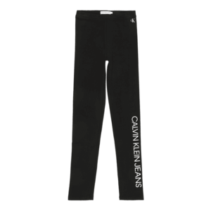 Calvin Klein Jeans Leggings negru / alb imagine