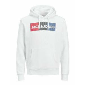 JACK & JONES Bluză de molton alb / roșu / albastru / negru imagine